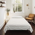thumbnail image 4 of Cream Moire Large Tapestry for Bedroom Wall Hanging Tapestry, Water Ripple Stripe Farmhouse Ceiling Backdrop Tapestries Poster Blanket Wall Decor for Teens Room Living Room Dorm 100" x 59", 4 of 8
