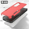 thumbnail image 5 of For Samsung Galaxy S24 Case,Heavy Duty Drop Protection Full Body Rugged Shockproof/Drop Proof/Dust Proof Military PC + TPU Protective Tough Durable Cell Phone Cover for Men Women,Red, 5 of 5