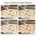 thumbnail image 7 of ODIKA 9'x12' Washable Area Rug With Striped Border And Farmhouse Patchwork Accents Spotted Cow Refined for Master Suite, California King, Under Bed, Non-Shedding, Easy Care, 7 of 7