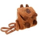 thumbnail image 5 of Mochila de peluche de capibara, bolso cruzado multifuncional para niñas, bolso de viaje portátil para la escuela y uso diario, lindo bolso cruzado de peluche con correas ajustables, 5 of 7