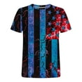 thumbnail image 3 of Waiimak T-Shirt à Manches Courtes Col Rond Décontracté pour Hommes Mode Populaire Impression Drapeau, 3 of 4