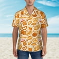 thumbnail image 2 of Fotbe Various Bread Camisa Hawaiana para Hombre Unisex – Camisa Casual de Verano con Botones de Manga Corta de Algodón y Lino,XX-Large, 2 of 7