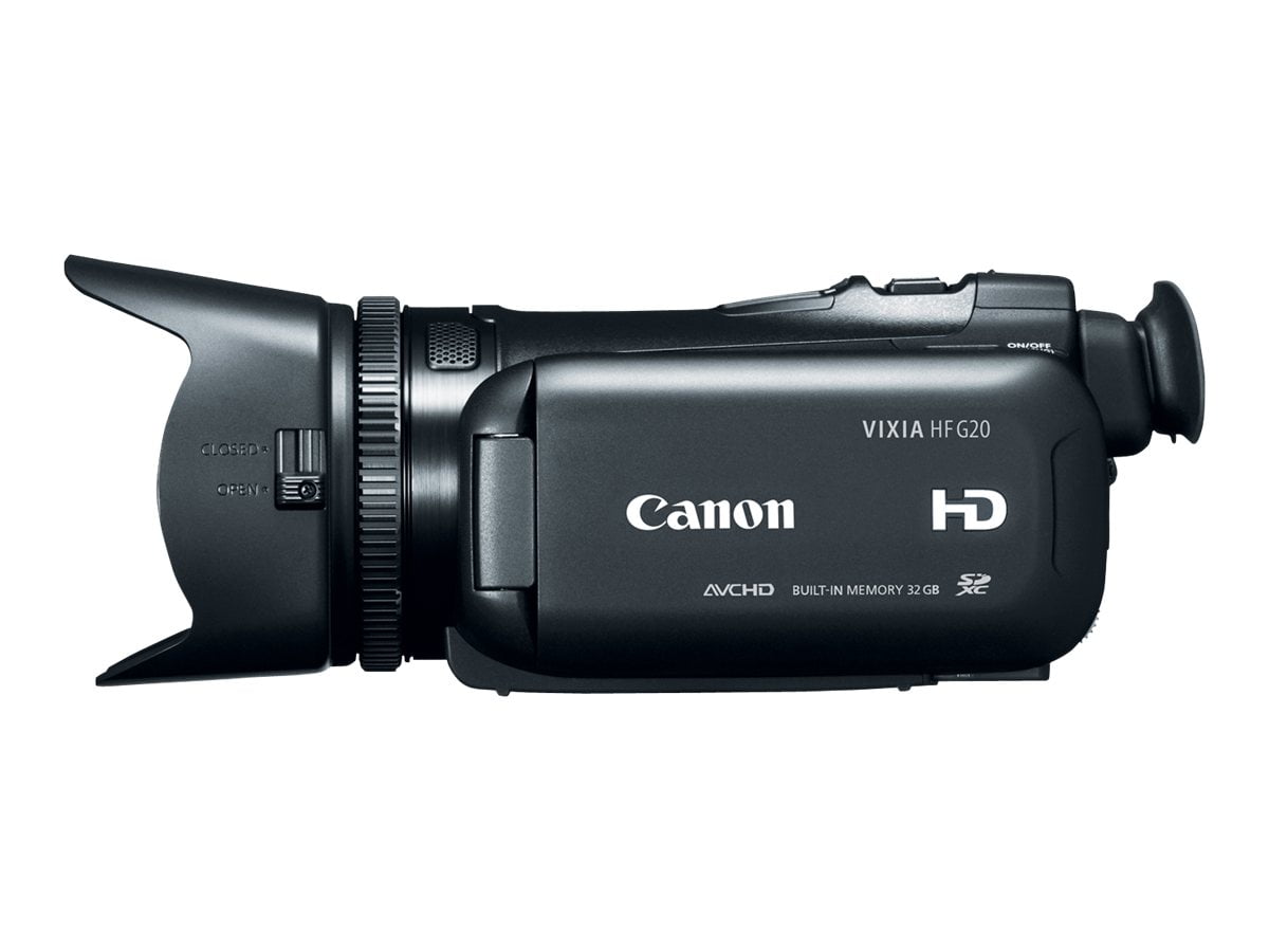 Canon VIXIA HF G20 - Camcorder - 1080p - 2.37 MP - 10x optical zoom - flash  32 GB - flash card