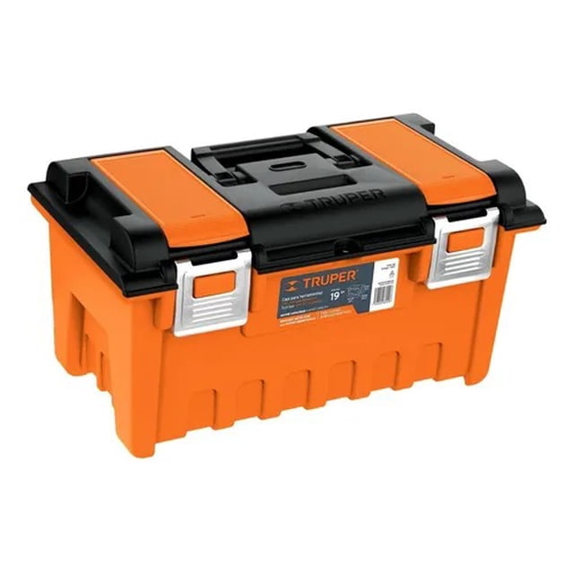 Caja Herramientas 19'' Con Broches Metalicos Truper 11811 Truper CHA-19S