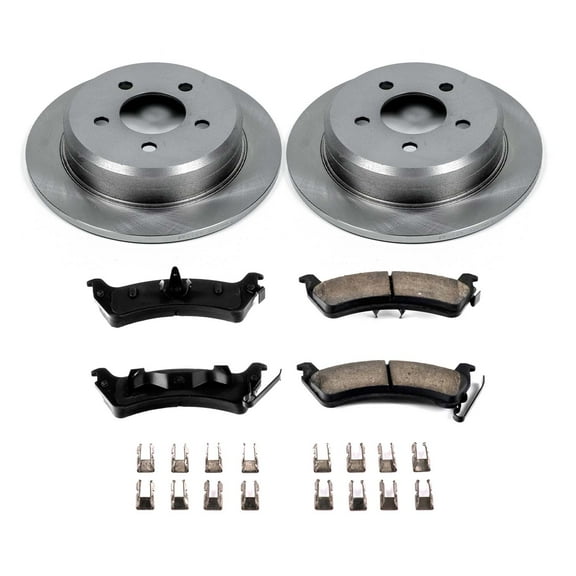 Ultimate Brakes Rear Semi-Metallic Brake Pad and Rotor Kit with Hardware WM80545