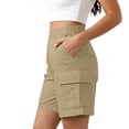 thumbnail image 5 of yillto Women‘s Shorts Summer High Waist Drawstring Cargo Shorts for Women Trendy Loose Sweatshorts, 5 of 7