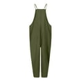 thumbnail image 5 of Utoimkio Women's Casual Jumpsuits Overalls Bib Solid Sleeveless Rompers for Women with Pockets, 5 of 7
