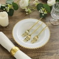 thumbnail image 2 of Decorline Beaded Collection White & Gold 7.5" / 14oz Soup Bowl, Elegant Design Tableware, Perfect for All Occasions : 60-Plates, 2 of 4