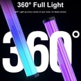 thumbnail image 3 of Graflsoa 360° RGBIC Sound-Activated LED Gaming Lights with USB Bluetooth APP & IR Remote, 32CM Cylinder Design, 2-Pack (DX24016-BT), 3 of 6