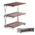 thumbnail image 3 of Étagère de Rangement, Table Portable 3 Niveaux Table de Pique-Nique Portable, 3 of 5