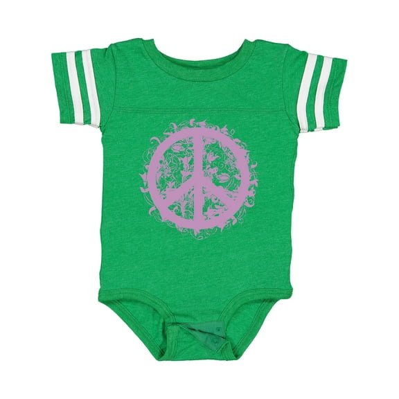 Inktastic Purple Peace Girls Baby Bodysuit