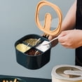 thumbnail image 4 of Yesbay 4 Grids Seasoning Box Salt Pepper Jar Salt Storage Container Kitchen Gadget,Grey, 4 of 8