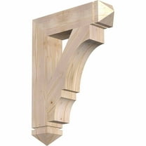 Ekena Millwork 5 1/2"W x 26"D x 34"H Balboa Arts & Crafts Smooth Bracket, Douglas Fir