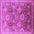 thumbnail image 1 of Ahgly Company Indoor Square Oriental Purple Industrial Area Rugs, 3' Square, 1 of 4