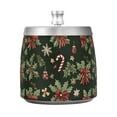 thumbnail image 7 of Yayeee Ashtray with Lid for Cigarette Smokeless Stainless Steel Home Ash Holder, Green Christmas Holly, 7 of 7