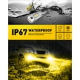 thumbnail image 4 of AUXITO H3 LED Fog Light Bulb, Amber Yellow CSP Chips, 30W 6000Lumen Extremely Bright, Canbus Error Free, Long Lifespan, Easy to Install, H3 Halogen Bulbs DRL Replacement, 2Pack, 4 of 8