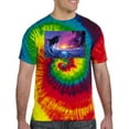 thumbnail image 2 of Wild Bobby, Jumping Whale During Beach Sunset, Animal Lover, Tie-Dye Tees, Reactive Rainbow, Medium, 2 of 3