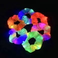 thumbnail image 1 of LED light scrunchie 6 pieces luminous elastic hair bands, glow, 1 of 4