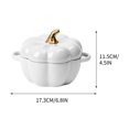 thumbnail image 4 of Fufafayo under $5 Ceramic Bowl with Lid, Stew Pot Pumpkin Design, Kitchen Cutlery Rice Bowl, Serving Dish with Cover, Oven Safe Cookware, Dining Table Serveware, 4 of 9