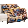thumbnail image 5 of Personalized Blankets and Throws Custom Blankets with Photo Text Customized 1-20 Pictures Blanket for Couple Mom Dad Friend Personalized Gifts for Birthday Christmas Wedding Anniversary Blankets, 5 of 5