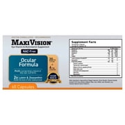 MaxiVision Ocular Formula AREDS2 Eye Multi Vitamins Lutein Zeaxanthin 60 ct.