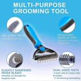 thumbnail image 4 of Dog Brush Cat Brush, Professional Dog Detangling Comb and Long Hair Dog Brush, Grooming Rake, 4 of 5