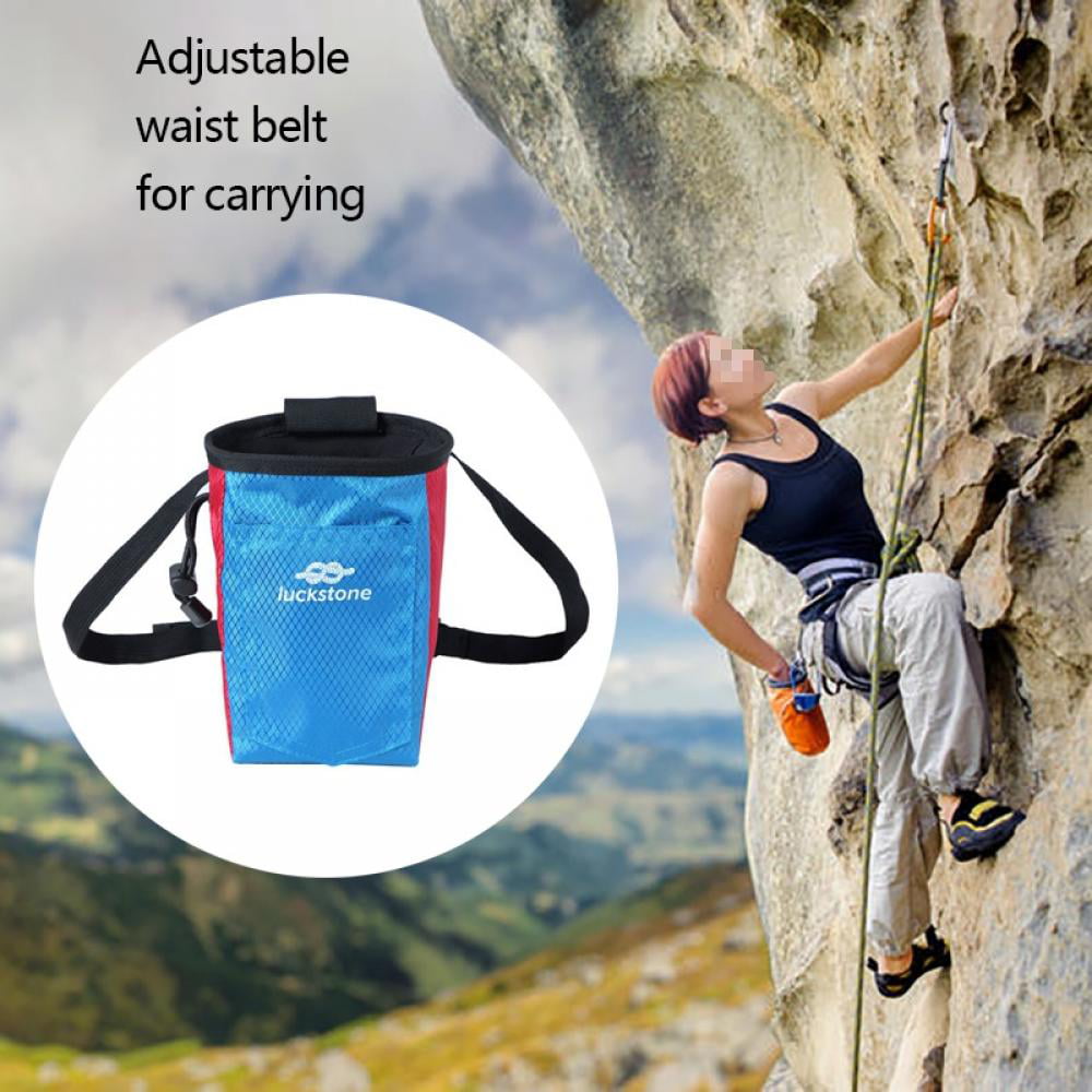 Professional Climbing Chalk Bag for Caving Weightlifting & Adjustable Belt 