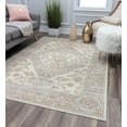 thumbnail image 2 of Rugs America Leopold LX30A WhiteWash Oriental Transitional Cream Area Rug, 7' x 9', 2 of 10