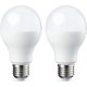 thumbnail image 1 of Lote de 2 bombillas LED rosca Edison E27 13 W (equivalente a 100 W) Blanco frío Intensidad no regulable Clase energética E, 1 of 3