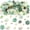 Green White, variant on 80Pcs Artificial Flower Buds 25-43mm for Wedding Bouquets, Cake Toppers, Bridal Hair Accessories & Home Floral Decorations