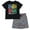 Black / multicolor, variant on Disney Mickey Mouse Big Boys T-Shirt and Shorts Outfit Set Toddler to Big Kid