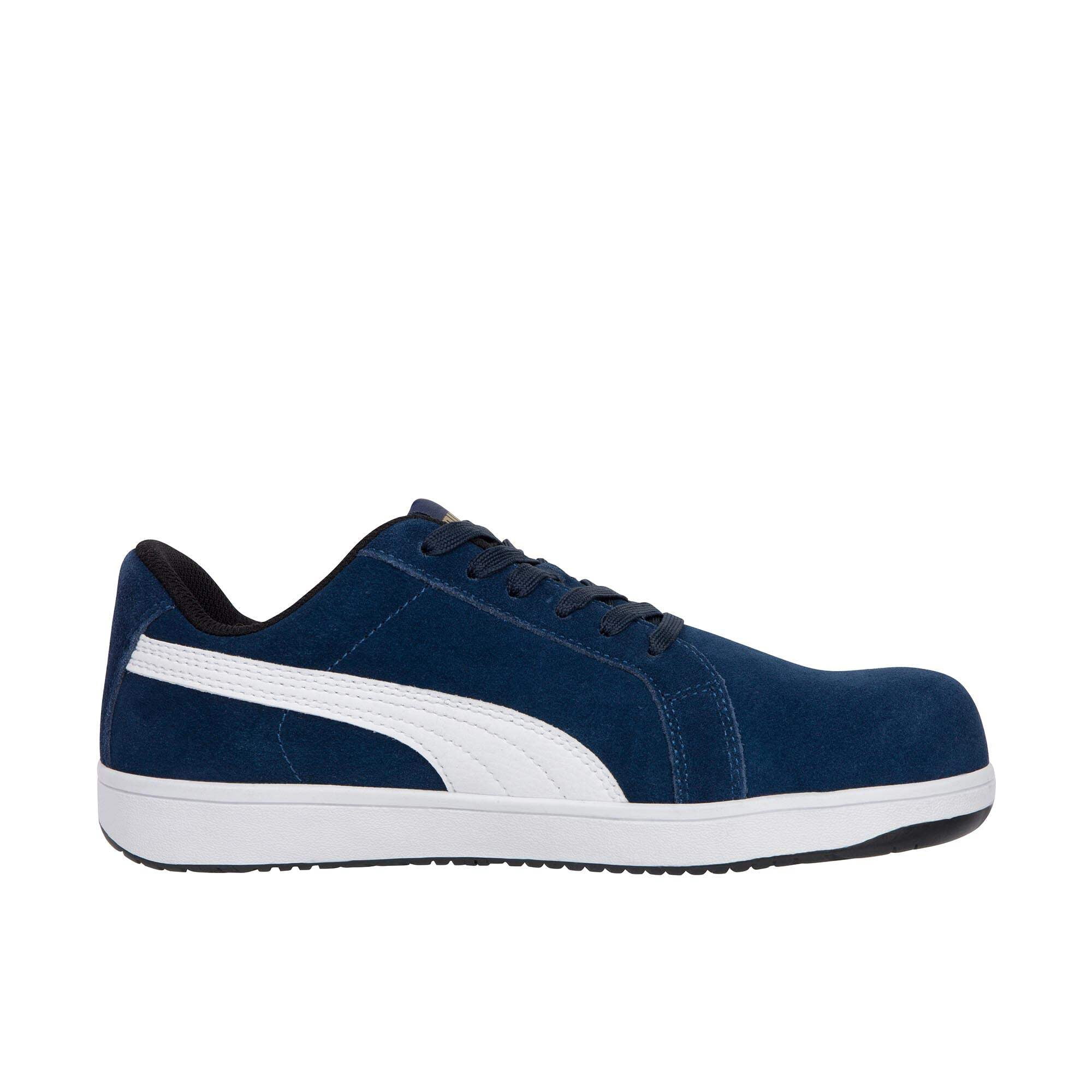 Puma Men’s Safety Iconic Suede Low Sneakers Blue, Size 8.5 M PUMA Safety Iconic Low Composite Toe EH Work Shoes Navy  main image 3