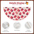 thumbnail image 5 of Balery Strawberry Printed Christmas Tree Skirt , Merry Christmas Party Christmas Tree Decoration,Adjustable Tree Skirt-48", 5 of 8