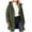 (New10)Army Green, variant on Women Long Hooded Parka Puffer Jacket Plus Size Drawstring Adjustable Collar Multi Pocket Windproof Coat Thick Winter Warm Outdoor Coat