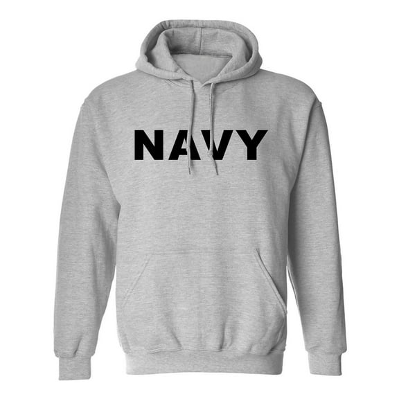 NAVY Hooded Sweatshirt in Gray