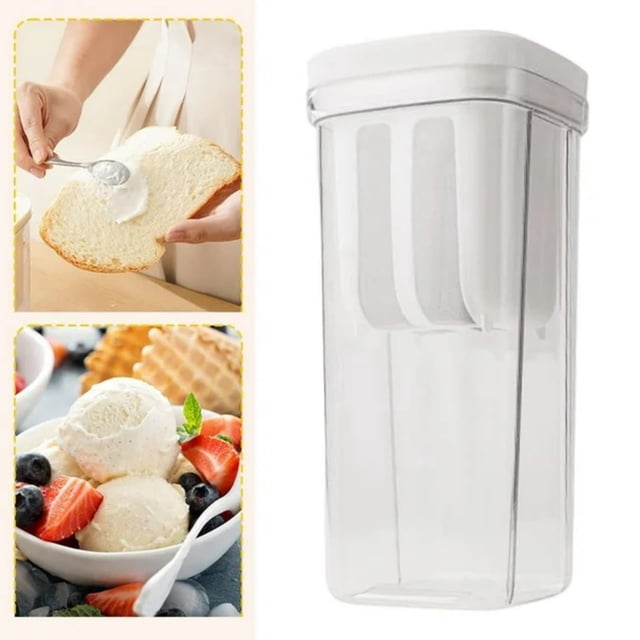 Filter Greek Yogurt Maker and Storage Jar 2-in-1 Yogurt Strainer with Airtight Lid Clear Container for Breakfast Parfaits and Meal Prep(1Pc) by JASKFLY