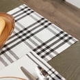 thumbnail image 6 of DII 14x108" Modern Cotton Homestead Plaid Table Runner in Black, 6 of 12