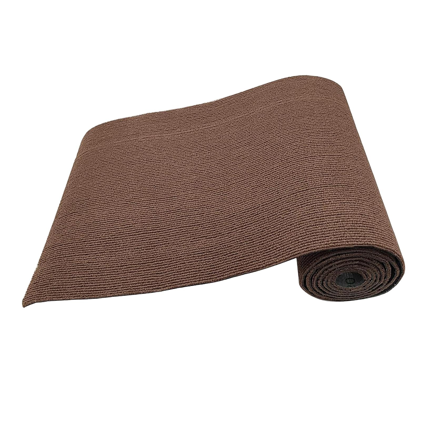 EHJRE Cuttable Scratching Mat for Cats, Self- Replacement Mat, 40 X 200 Cm, Cover for Scratching Post Shelves, Cat Carpet for Cat Scratching Post Brown