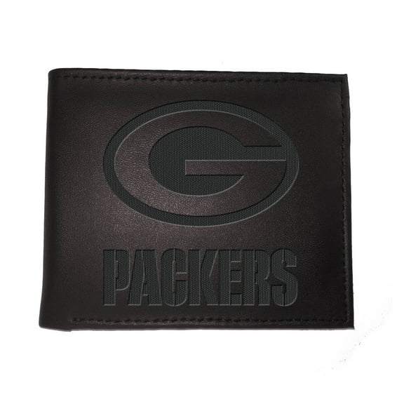 Black Green Bay Packers Hybrid Bi-Fold Wallet