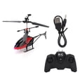 thumbnail image 1 of Avión de juguete con control remoto de 2 canales para niños, mini helicóptero inalámbrico rojo, 1 of 8
