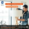 thumbnail image 3 of SYLVANIA Bluetooth Mesh LED Smart Light Bulb, One Touch Set Up, A19 60W Equivalent, E26, RGBW Full Color & Adjustable White, Works with Alexa Only - 2 PK (75760), 3 of 8