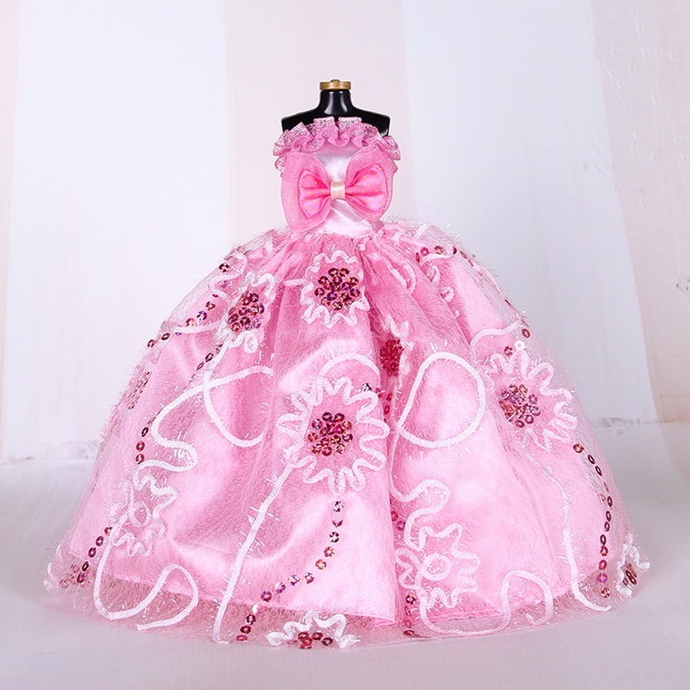 Lot 5X Handmade Wedding Dress Party Gown Clothes Outfits For  Doll Gift H5 