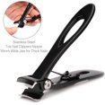 thumbnail image 3 of Nail clippers 16mm wide jaw opening for thick nails stainless steel black, 3 of 5