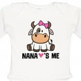 thumbnail image 4 of Inktastic Nana Loves Me Girl Cow Girls Long Sleeve Baby Bodysuit, 4 of 5