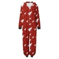 thumbnail image 3 of Zwiiyzr Family Christmas Pajamas Matching Sets Onesie Trendy Lattice Print Plush Long Sleeved Jumpsuit Family Parent Wear Mom Red, 3 of 6