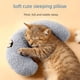 thumbnail image 1 of Suministros populares para mascotas, almohada pequeña, almohada universal suave para gatos y perros, juguete para mascotas con vértebra cervical protectora en forma de U, 1 of 4