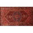 thumbnail image 1 of Ahgly Company Machine Washable Indoor Rectangle Traditional Brown Red Area Rugs, 8' x 12', 1 of 7