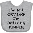 thumbnail image 3 of Inktastic I'm Not Crying, I'm Ordering Dinner Boys or Girls Baby Bib, 3 of 4