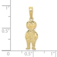 thumbnail image 7 of Auriga Fine Jewelry 10k Yellow Gold with Hands in Pocket Pendant for Women (L-23 mm, W-8 mm), 7 of 7
