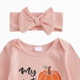 thumbnail image 6 of HCNTES My First Halloween Baby Girl Outfit Cutest Pumpkin Onesie Long Sleeve Romper Jumpsuit Newborn Girl Fall Winter Clothes, 6 of 6